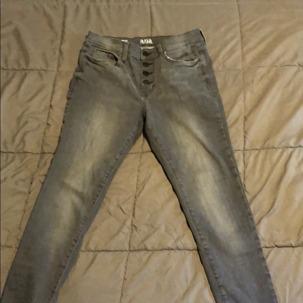 A. N. A. high rise jegging grey